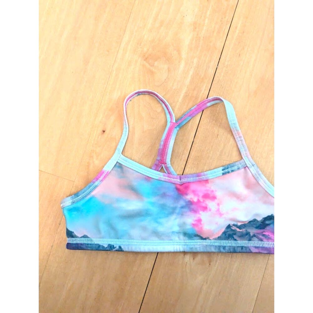 Ivivva by Lululemon Mountain Print Bra Girls sz 8